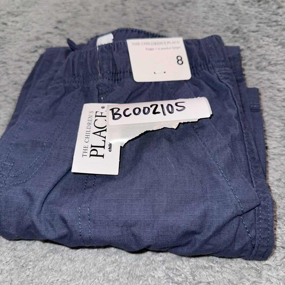 The Children's Place Baggy Cargo Pants Size 8 Stonewear Blue Boys New With Tags